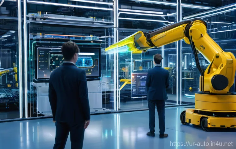 공장자동화 유지보수 직무 일상 - **Prompt:** "A vibrant, dynamic illustration depicting two maintenance professionals collaborating i...