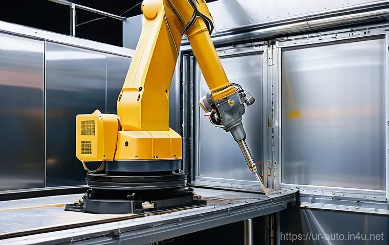 산업용 로봇 프로그래밍 입문 - **Prompt 2: AI-Powered Warehouse Logistics**
    "A vast, futuristic, and impeccably organized wareh...